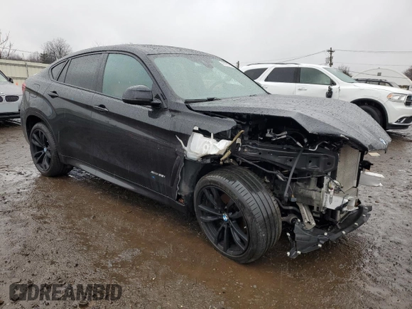 2019 BMW X6 xDrive35i with VIN 5UXKU2C56K0Z65348, listed as a Copart auction lot 40125783 with 48,719 mi miles. Bid and sale history available at carsss.com. Image 4.