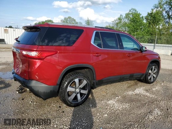 2018 Chevrolet Traverse LT z VIN 1GNEVHKW2JJ167728, wystawiony jako Copart lot #54617705 z przebiegiem 87 774 mil mil oraz Szkoda całkowita • Salvage title. Historia ofert i sprzedaży dostępna na DreamBid. Obrazek 3.
