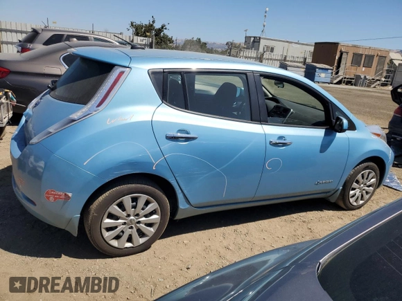 2015 Nissan LEAF S with VIN 1N4AZ0CP0FC310990, listed as a Copart auction lot 64315325 with 80,860 mi miles and Salvage title. Bid and sale history available at DreamBid. Image 3.