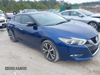 2018 Nissan Maxima SL with VIN 1N4AA6AP5JC365988, listed as a IAAI auction lot 41595219 with 61,701 mi miles and . Bid and sale history available at DreamBid. Image 1.