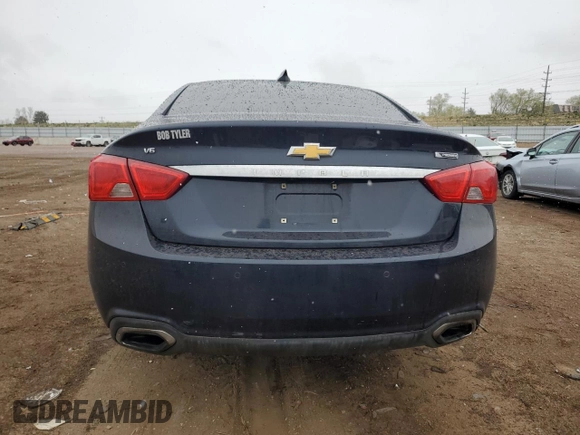 2018 Chevrolet Impala Premier with VIN 2G1125S30J9149785, listed as a Copart auction lot 53865465 with 82,582 mi miles and Salvage Title. Bid and sale history available at DreamBid. Image 6.