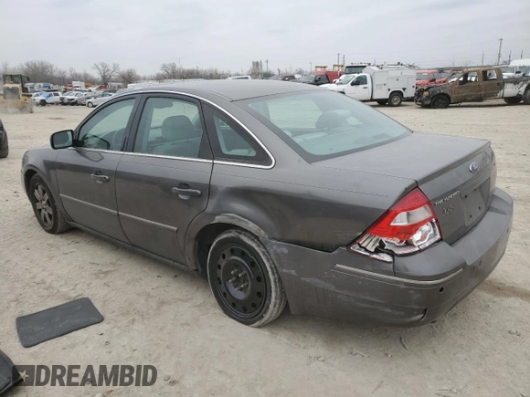 2005 Ford Five Hundred SEL with VIN 1FAHP24185G205163, listed as a Copart auction lot 44597855 with 195,566 mi miles and Salvage Title. Bid and sale history available at carsss.com. Image 2.