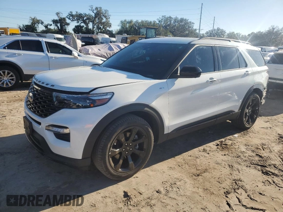 2023 Ford Explorer ST-Line with VIN 1FMSK7KH9PGB52354, listed as a Copart auction lot 84932644 with 14,308 mi miles and Salvage Title. Bid and sale history available at carsss.com. Image 1.