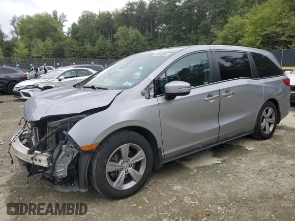 2018 Honda Odyssey EX-L z VIN 5FNRL6H73JB095501, wystawiony jako Copart lot #71940884 z przebiegiem 81 319 mil mil oraz Szkoda całkowita • Salvage title. Historia ofert i sprzedaży dostępna na DreamBid. Obrazek 1.