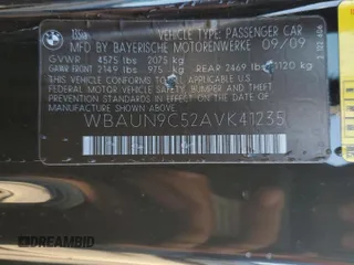 2010 BMW 1 Series 135i with VIN WBAUN9C52AVK41235, listed as a Copart auction lot 85384434 with 84,636 mi miles and Salvage title. Bid and sale history available at DreamBid. Image 12.
