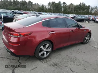 2019 Kia Optima LX with VIN 5XXGT4L30KG360552, listed as a Copart auction lot 47943085 with 50,615 mi miles and Salvage Title. Bid and sale history available at carsss.com. Image 3.