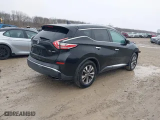 2016 Nissan Murano SL with VIN 5N1AZ2MH2GN170147, listed as a IAAI auction lot 41848224 with 96,191 mi miles. Bid and sale history available at carsss.com. Image 4.