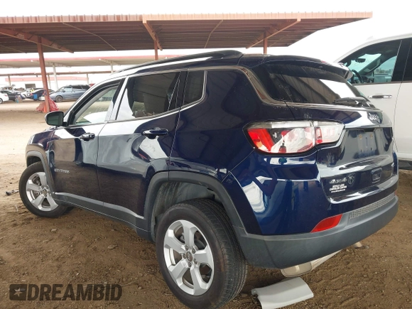 2017 Jeep Compass Latitude with VIN 3C4NJDBB3HT646110, listed as a IAAI auction lot 41789067 with 56,165 mi miles. Bid and sale history available at carsss.com. Image 3.