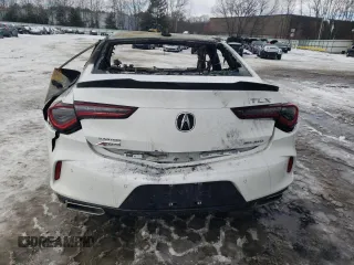 2021 Acura TLX w/A-Spec Package with VIN 19UUB6F59MA002574, listed as a Copart auction lot 44424655 with Not Provided miles and Salvage Title. Bid and sale history available at carsss.com. Image 6.