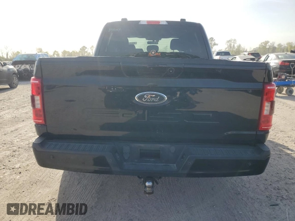2021 Ford F-150 XL with VIN 1FTEW1CP8MFA25136, listed as a Copart auction lot 49470755 with 91,617 mi miles and Salvage Title. Bid and sale history available at carsss.com. Image 6.