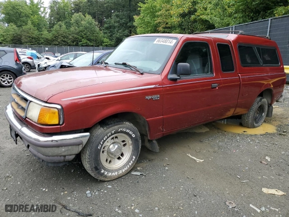 1996 Ford Ranger XL with VIN 1FTCR14A2TTA52289, listed as a Copart auction lot 66348014 with 342,661 mi miles and Clean Title. Bid and sale history available at carsss.com. Image 1.