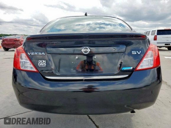 2012 Nissan Versa SV with VIN 3N1CN7AP2CL850046, listed as a Copart auction lot 54438875 with 135,258 mi miles and Salvage Title. Bid and sale history available at carsss.com. Image 6.