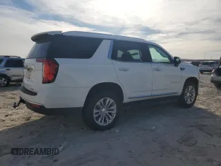 2022 GMC Yukon SLT with VIN 1GKS2BKD4NR349751, listed as a Copart auction lot 42938865 with 55,856 mi miles and Salvage Title. Bid and sale history available at carsss.com. Image 3.