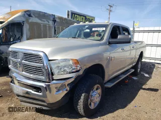 2010 Dodge Ram 2500 SLT with VIN 3D7UT2CL3AG129038, listed as a Copart auction lot 53191974 with 256,397 mi miles and Salvage Title. Bid and sale history available at carsss.com. Image 1.