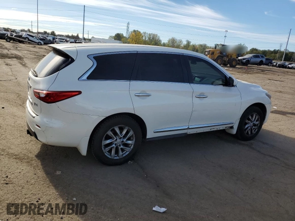 2013 Infiniti JX35 with VIN 5N1AL0MM0DC351192, listed as a Copart auction lot 75236204 with 182,612 mi miles and Clean Title. Bid and sale history available at carsss.com. Image 3.