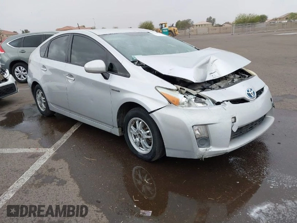 2010 Toyota Prius II with VIN JTDKN3DU5A0013143, listed as a IAAI auction lot 41793661 with 460,723 mi miles. Bid and sale history available at carsss.com. Image 1.