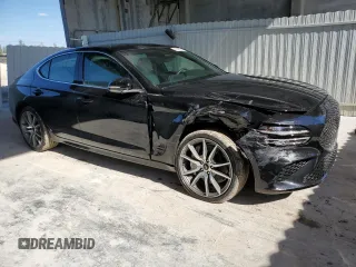 2025 Genesis G70 2.5T with VIN KMTG34SC1SU150796, listed as a Copart auction lot 83825244 with 3,003 mi miles and Clean Title. Bid and sale history available at DreamBid. Image 4.