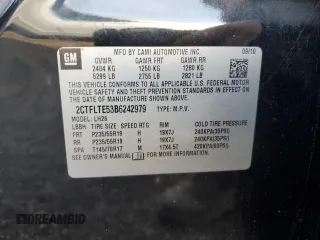 2011 GMC Terrain SLE-2 with VIN 2CTFLTE53B6242979, listed as a Copart auction lot 82396214 with 121,454 mi miles and Clean Title. Bid and sale history available at carsss.com. Image 13.