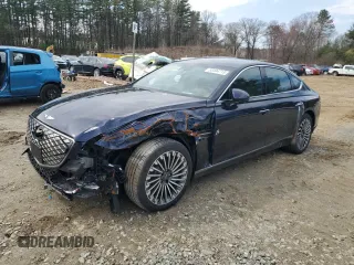 2023 Genesis G80 with VIN KMTGE4S17PU006945, listed as a Copart auction lot 53444715 with 5,402 mi miles and Clean Title. Bid and sale history available at carsss.com. Image 1.