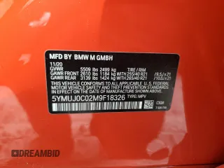2021 BMW X4 M z VIN 5YMUJ0C02M9F18326, wystawiony jako Copart lot #81575004 z przebiegiem 48 692 mil mil oraz Nie do naprawy • Non repairable. Historia ofert i sprzedaży dostępna na DreamBid. Obrazek 13.