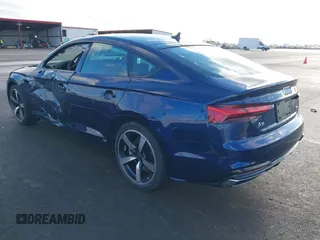 2025 Audi A5 Sportback S line Premium Plus with VIN WAUFACF51SA011062, listed as a IAAI auction lot 41633015 with 522 mi miles. Bid and sale history available at carsss.com. Image 3.