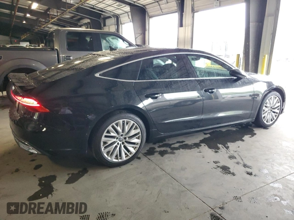 2019 Audi A7 Premium Plus with VIN WAUR2AF22KN052569, listed as a Copart auction lot 72126934 with 74,366 mi miles and Salvage Title. Bid and sale history available at carsss.com. Image 3.