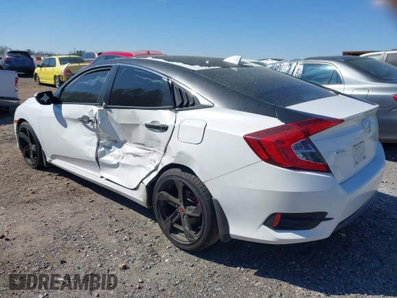 2017 Honda Civic Sedan EX-T with VIN 19XFC1F38HE203682, listed as a IAAI auction lot 41878634 with 96,195 mi miles. Bid and sale history available at carsss.com. Image 3.