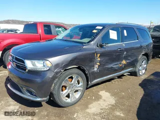 2014 Dodge Durango Limited with VIN 1C4RDHDG7EC494879, listed as a IAAI auction lot 41442307 with 172,701 mi miles. Bid and sale history available at carsss.com. Image 2.