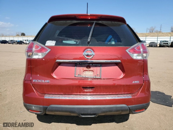 2016 Nissan Rogue S with VIN 5N1AT2MV5GC834993, listed as a Copart auction lot 45672085 with 90,534 mi miles and Salvage Title. Bid and sale history available at carsss.com. Image 6.