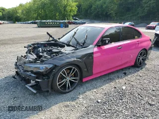 2021 BMW 3 Series 330i xDrive with VIN 3MW5R7J00M8B65106, listed as a Copart auction lot 59324195 with Not provided miles and Salvage title. Bid and sale history available at DreamBid. Image 1.