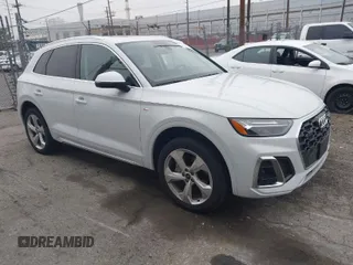 2023 Audi Q5 S line Premium Plus with VIN WA1EAAFY7P2197893, listed as a IAAI auction lot 41493560 with 13,853 mi miles. Bid and sale history available at carsss.com. Image 1.