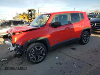 2020 Jeep Renegade Jeepster z VIN ZACNJAAB2LPM01621, wystawiony jako Copart lot #85592854 z przebiegiem 21 543 mil mil oraz Szkoda całkowita • Salvage title. Historia ofert i sprzedaży dostępna na DreamBid. Obrazek 1.