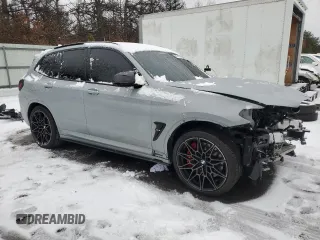 2022 BMW X3 M with VIN 5YM13EC02N9L76701, listed as a Copart auction lot 43724295 with 17,136 mi miles and Salvage Title. Bid and sale history available at carsss.com. Image 4.