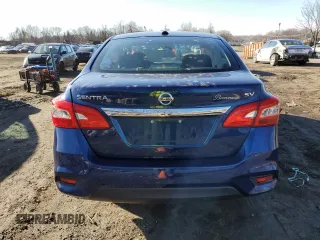 2019 Nissan Sentra SV with VIN 3N1AB7AP5KY389541, listed as a Copart auction lot 45292595 with 44,587 mi miles and Salvage Title. Bid and sale history available at DreamBid. Image 6.