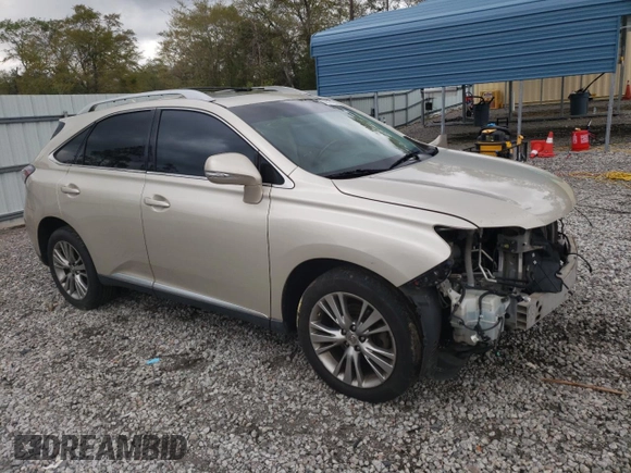 2013 Lexus RX 350 with VIN 2T2ZK1BA1DC097584, listed as a Copart auction lot 50697475 with 214,594 mi miles and Salvage Title. Bid and sale history available at DreamBid. Image 4.