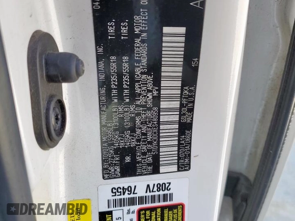 2014 Toyota Sienna XLE с VIN 5TDYK3DCXES480958, выставлен на аукционе Copart как лот 56367315 с пробегом 160 064 миль миль и Списание • Salvage title. История ставок и продаж доступна на DreamBid. Изображение 12.