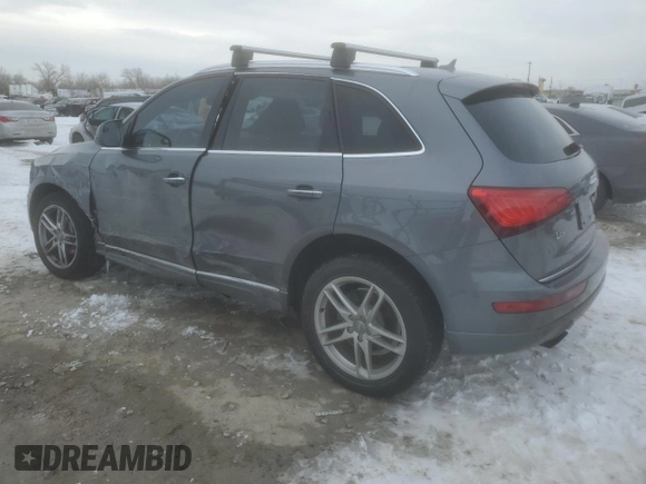 2015 Audi Q5 Premium Plus with VIN WA1LFAFP3FA146489, listed as a Copart auction lot 41491665 with 105,795 mi miles and Salvage title. Bid and sale history available at DreamBid. Image 2.