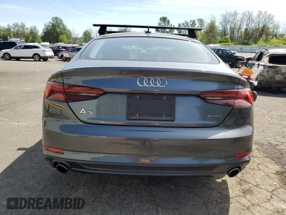 2019 Audi A5 Sportback Premium Plus с VIN WAUENCF57KA034264, выставлен на аукционе Copart как лот 55860055 с пробегом 24 803 миль миль и Списание • Salvage title. История ставок и продаж доступна на DreamBid. Изображение 6.