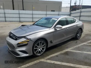 2023 Genesis G70 2.0T with VIN KMTG34TA0PU123657, listed as a Copart auction lot 72560954 with 26,678 mi miles and Salvage Title. Bid and sale history available at carsss.com. Image 1.