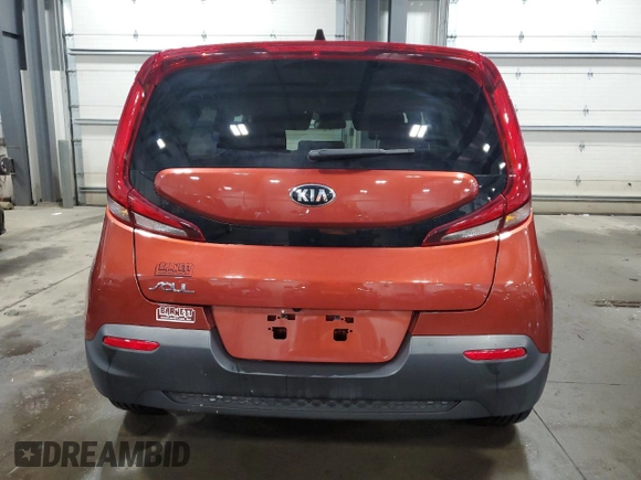 2021 Kia Soul S with VIN KNDJ23AU2M7759909, listed as a Copart auction lot 50730975 with 25,297 mi miles and Salvage Title. Bid and sale history available at DreamBid. Image 6.