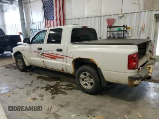 2007 Dodge Dakota SLT with VIN 1D7HW48PX7S216257, listed as a Copart auction lot 41766435 with 215,758 mi miles and Non Repairable. Bid and sale history available at carsss.com. Image 2.
