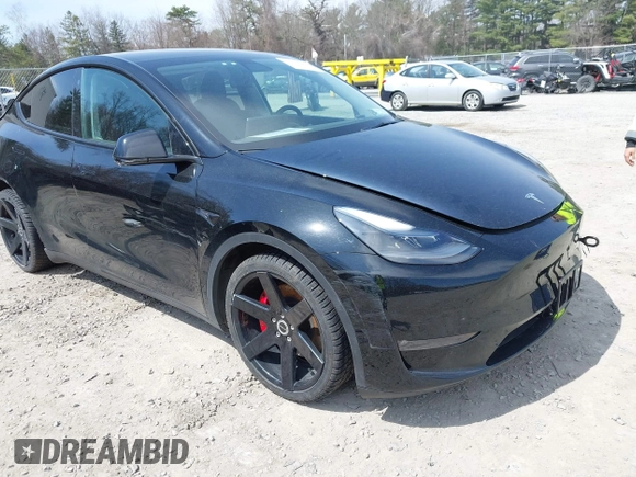 2022 Tesla Model Y Performance with VIN 7SAYGDEF7NF310113, listed as a IAAI auction lot 42038407 with 46,052 mi miles and . Bid and sale history available at DreamBid. Image 1.