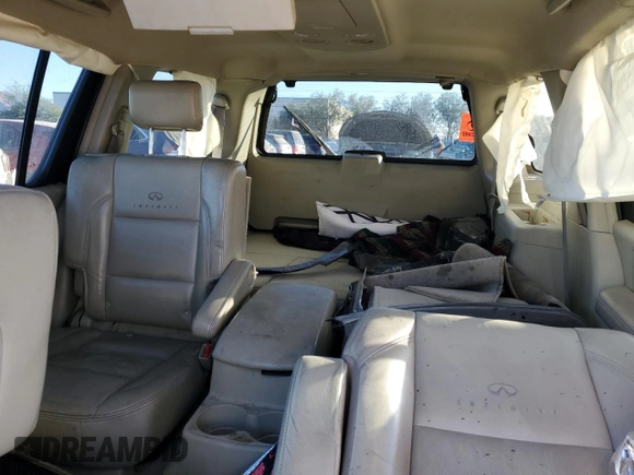 2006 Infiniti QX56 with VIN 5N3AA08C16N805519, listed as a Copart auction lot 86706524 with 152,246 mi miles and Salvage title. Bid and sale history available at DreamBid. Image 10.