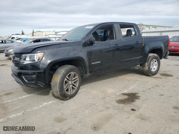 2020 Chevrolet Colorado 2WD Work Truck with VIN 1GCGSBENXL1246335, listed as a Copart auction lot 45099635 with 41,788 mi miles and Salvage Title. Bid and sale history available at carsss.com. Image 1.
