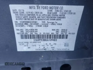 2016 Ford Taurus SEL with VIN 1FAHP2E88GG109483, listed as a Copart auction lot 41514155 with 148,646 mi miles and Salvage Title. Bid and sale history available at DreamBid. Image 12.