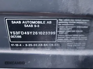 2006 Saab 9-3 z VIN YS3FD49Y261023399, wystawiony jako IAAI lot #41393831 z przebiegiem 201 102 mil mil oraz . Historia ofert i sprzedaży dostępna na DreamBid. Obrazek 9.