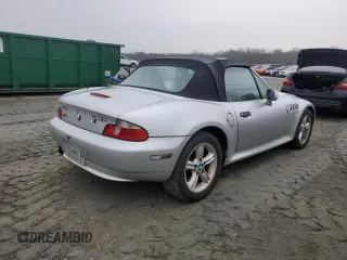 2000 BMW Z3 2.5L with VIN 4USCH9347YLG04144, listed as a Copart auction lot 44942045 with 92,272 mi miles and Clean Title. Bid and sale history available at carsss.com. Image 3.