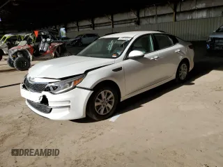 2016 Kia Optima LX with VIN KNAGT4L38G5106693, listed as a Copart auction lot 53914455 with 0 mi miles and Salvage Title. Bid and sale history available at carsss.com. Image 1.