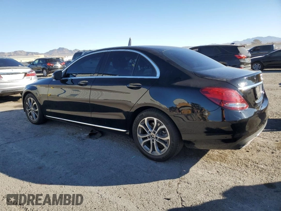 2018 Mercedes-Benz C with VIN 55SWF4JBXJU251710, listed as a Copart auction lot 89401185 with 111,202 mi miles and Salvage Title. Bid and sale history available at carsss.com. Image 2.