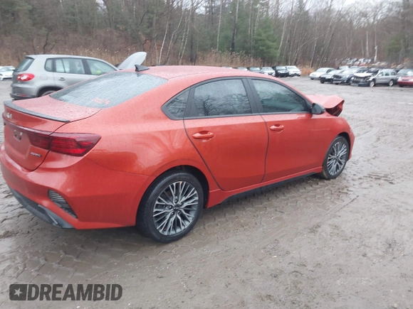 2023 Kia Forte GT-Line with VIN 3KPF54AD1PE602279, listed as a IAAI auction lot 41196633 with 17,423 mi miles. Bid and sale history available at carsss.com. Image 4.